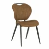 Stoel Jim 49x62x87cm - stof - luxor cognac