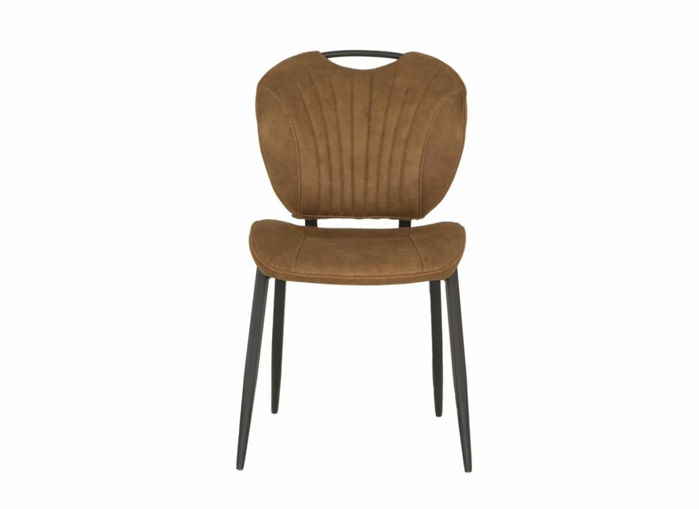 Stoel Jim 49x62x87cm - stof - luxor cognac
