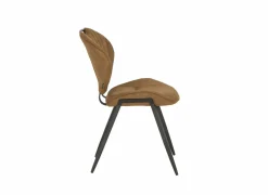 Stoel Jim 49x62x87cm - stof - luxor cognac