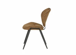 Stoel Jim 49x62x87cm - stof - luxor cognac