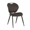 Stoel Jim 49x62x87cm - stof - luxor antraciet