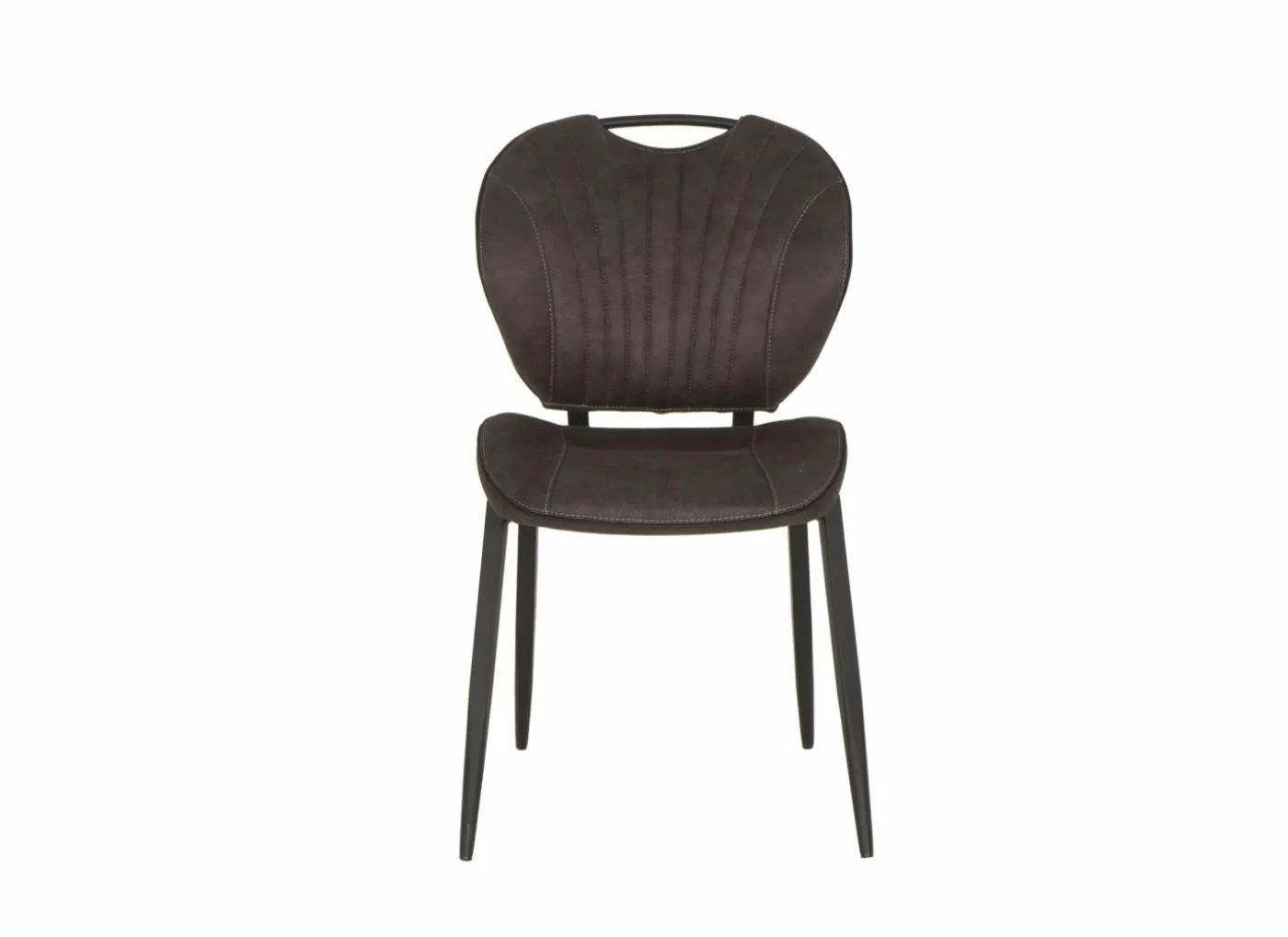 Stoel Jim 49x62x87cm - stof - luxor antraciet
