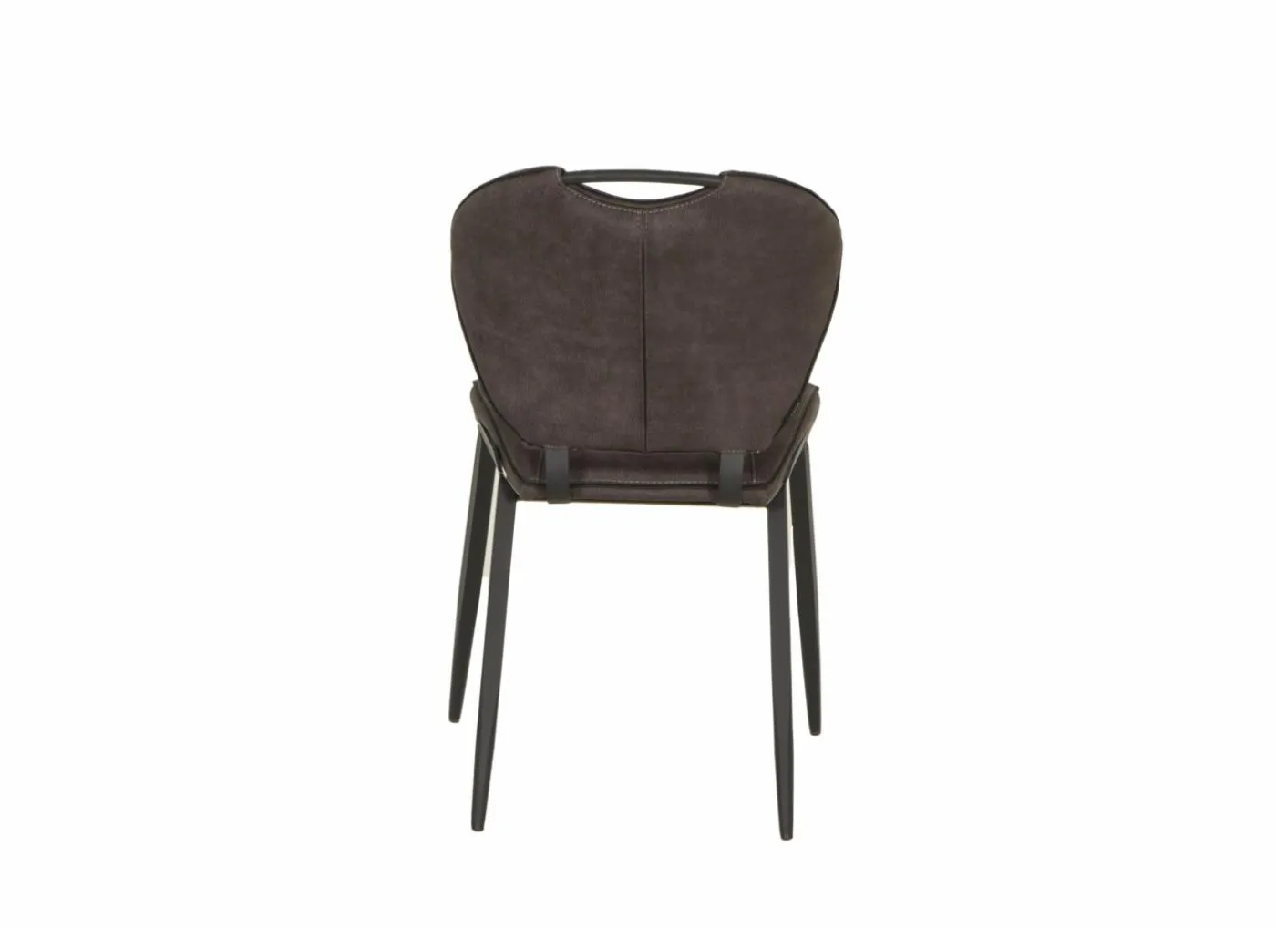 Stoel Jim 49x62x87cm - stof - luxor antraciet