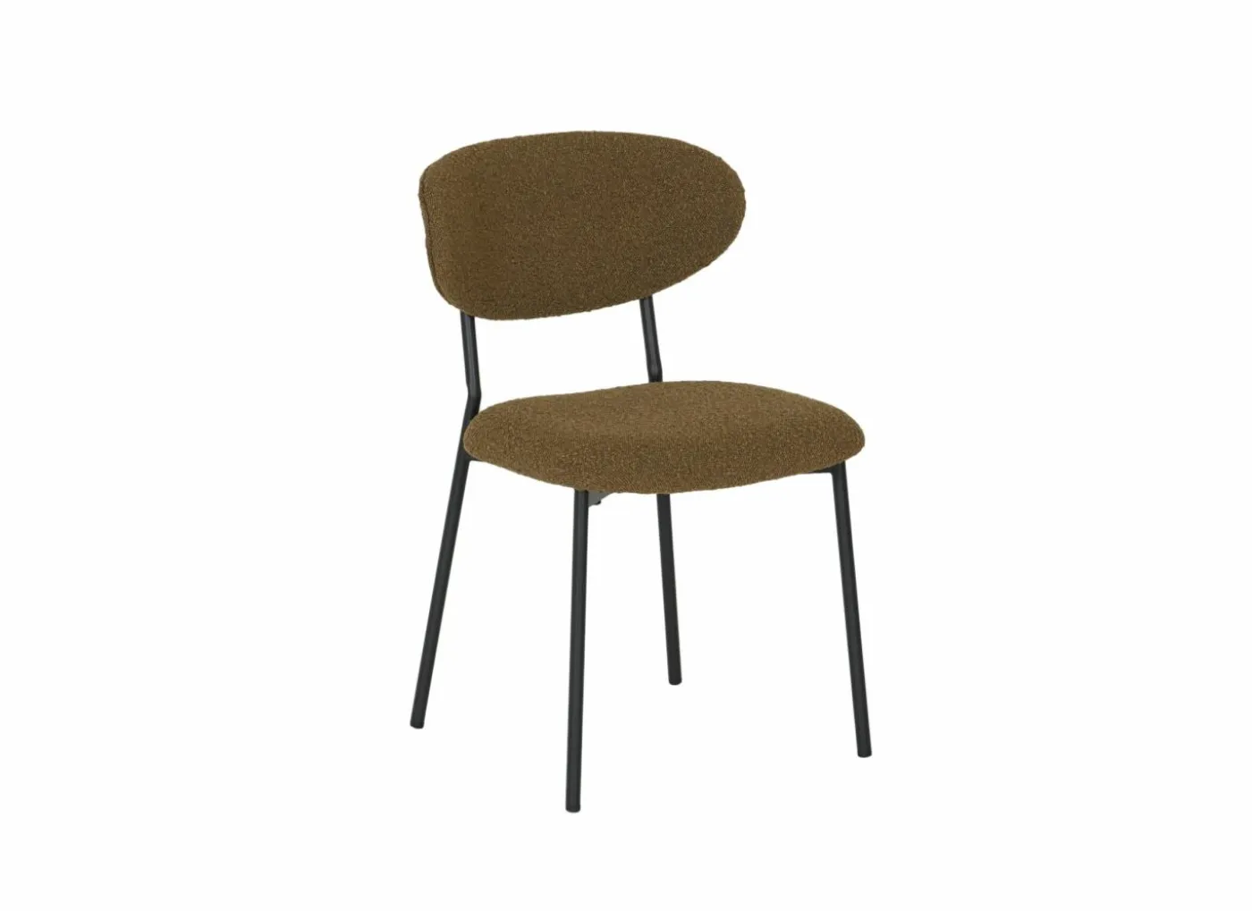 Stoel Jumper 46x53x79cm - stof - mosterd