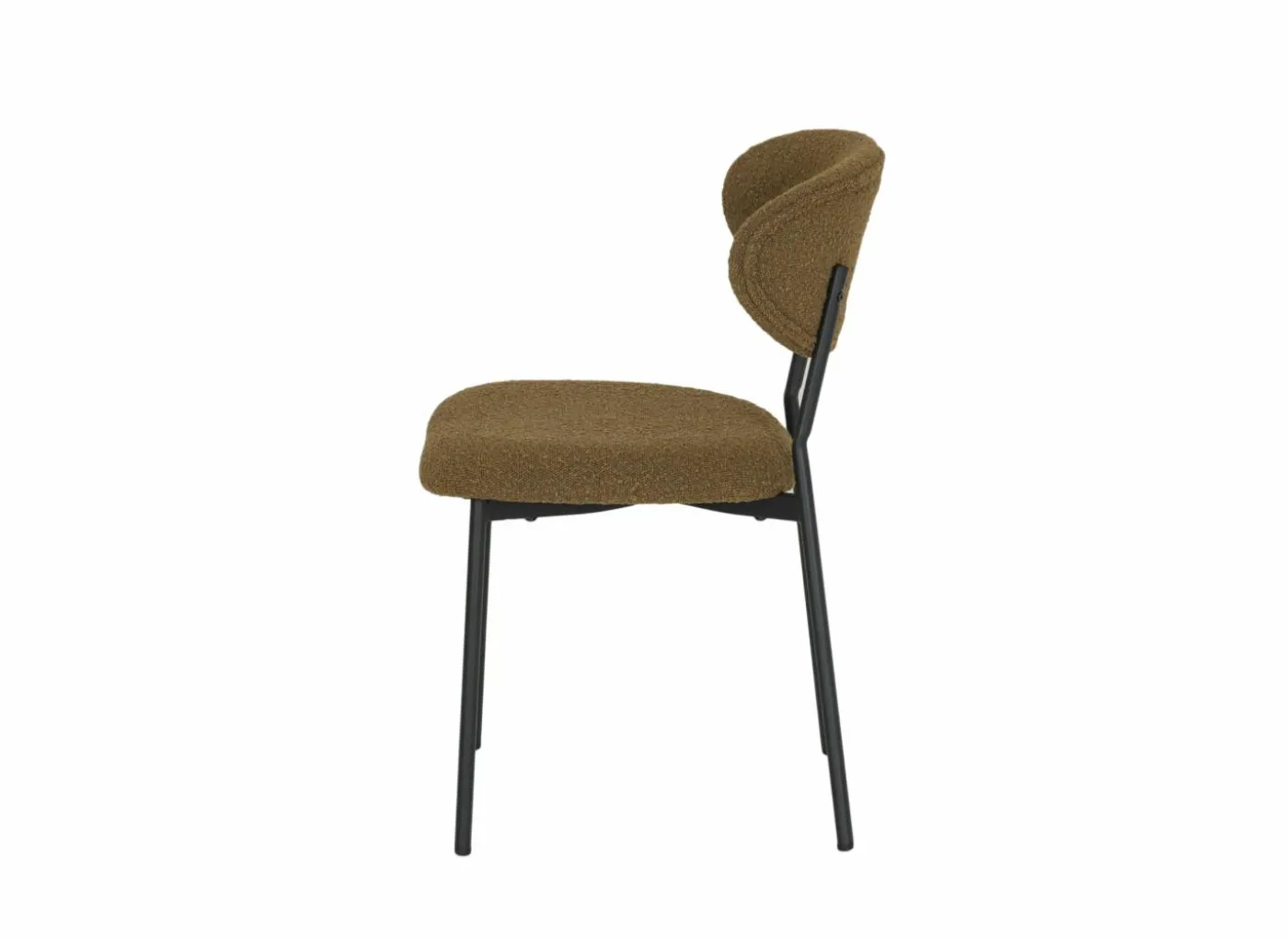 Stoel Jumper 46x53x79cm - stof - mosterd
