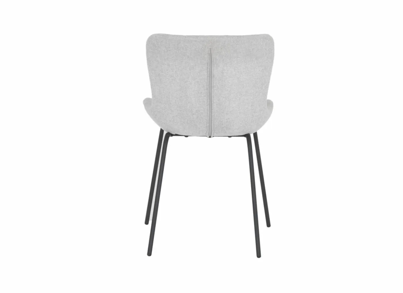 Stoel Jutta 48x57,5x81cm - polyestervezel - lichtgrijs