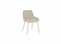 Stoel Lennon 53x57x87cm - stof - beige