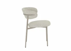 Stoel Luke 54,5x58x79cm - bouclé - taupe beige