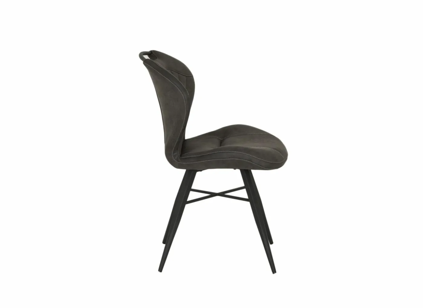 Stoel Mace 50,5x61x87cm - stof - zorro antraciet