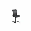 Stoel Mamba 43x52x93cm - lederlook - zwart