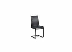 Stoel Mamba 43x52x93cm - lederlook - zwart