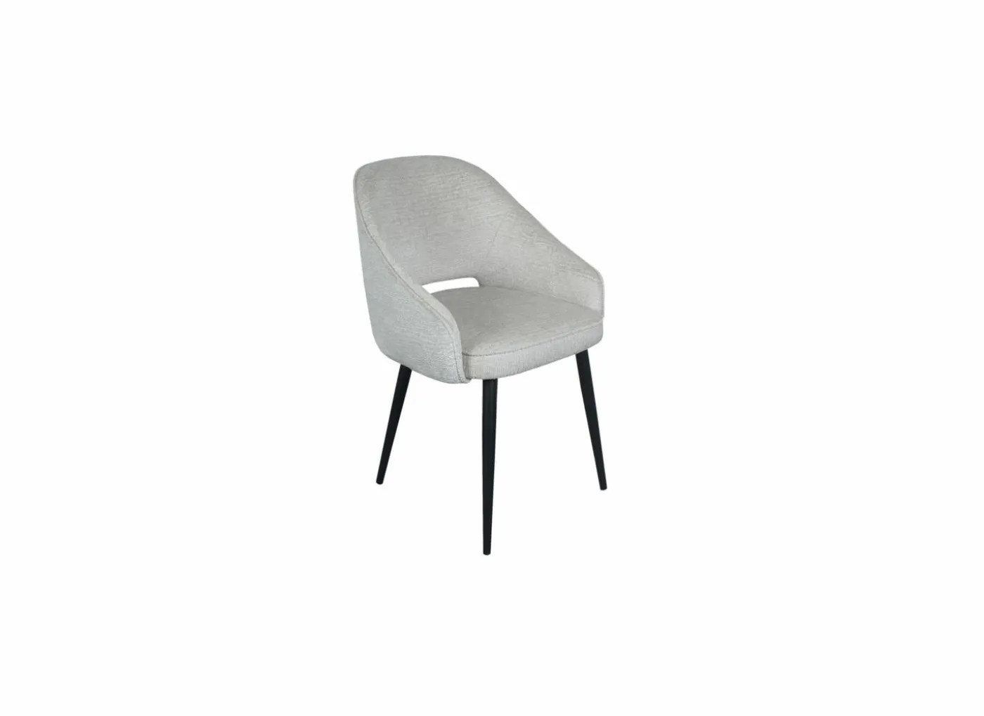 Stoel Manfredi 55x55x84cm - stof - cream