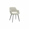 Stoel Marcelo 58x57x81cm - bouclé - beige