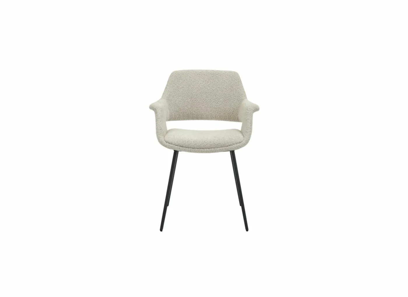 Stoel Marcelo 58x57x81cm - bouclé - beige