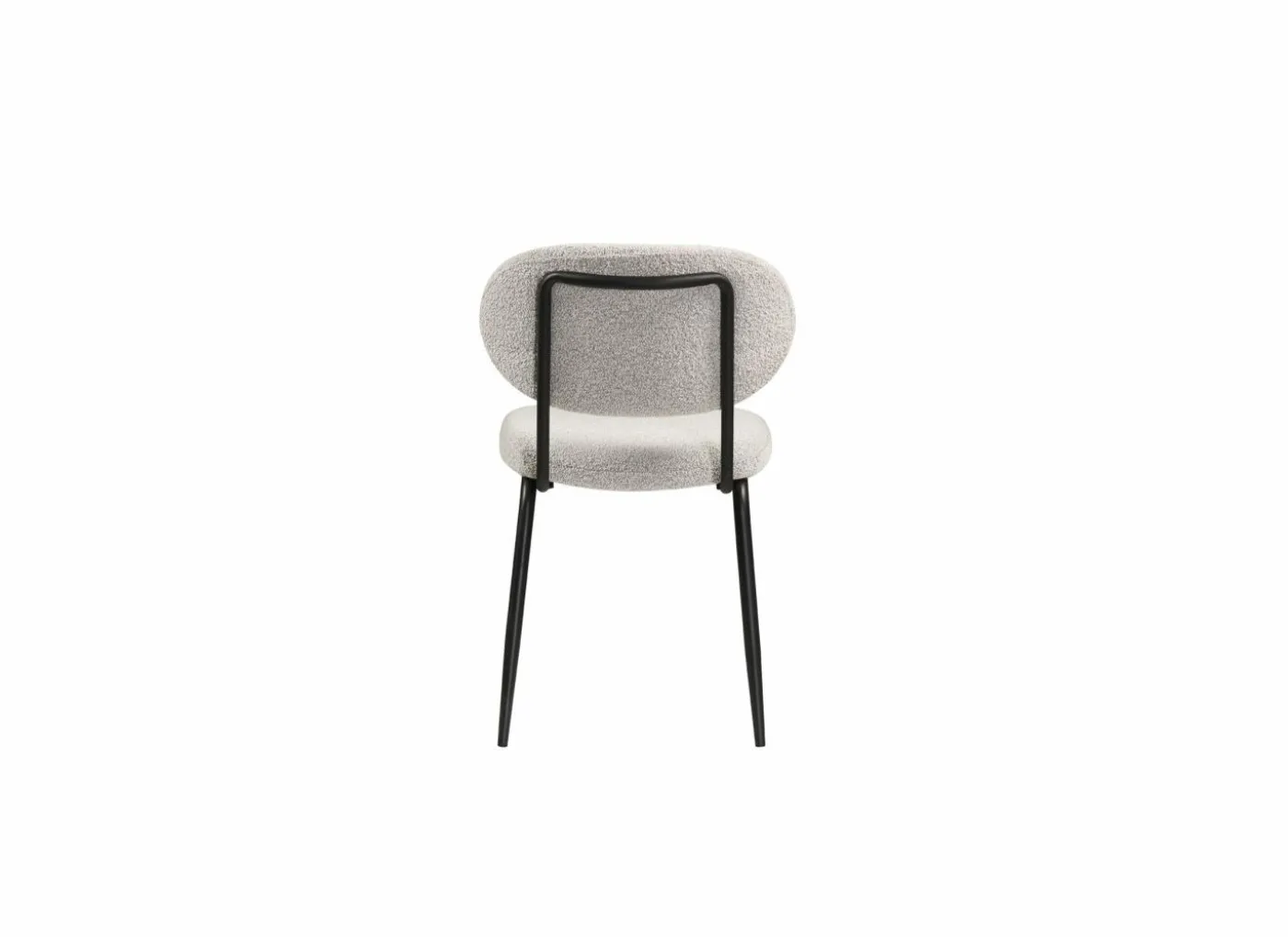 Stoel Mento 80x47x49cm - stof - grijs