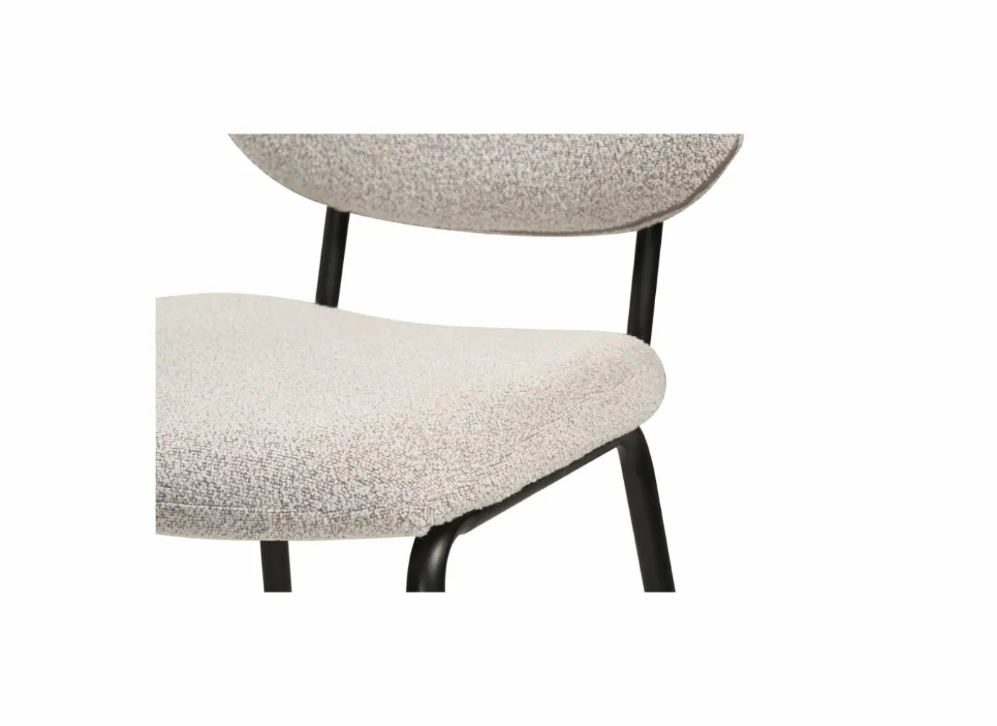 Stoel Mento 80x47x49cm - stof - grijs