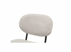 Stoel Mento 80x47x49cm - stof - grijs