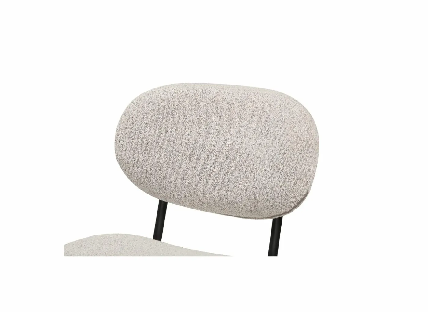 Stoel Mento 80x47x49cm - stof - grijs