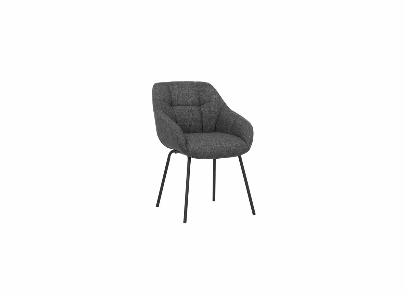 Stoel Navajo 57,5x65x85cm - stof - grijs