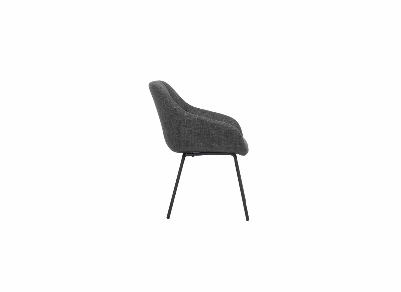 Stoel Navajo 57,5x65x85cm - stof - grijs