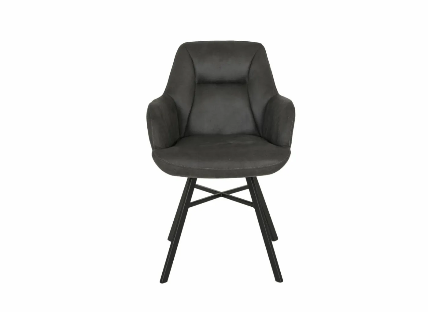 Stoel Nelson 58x63x85cm - microvezel - antraciet