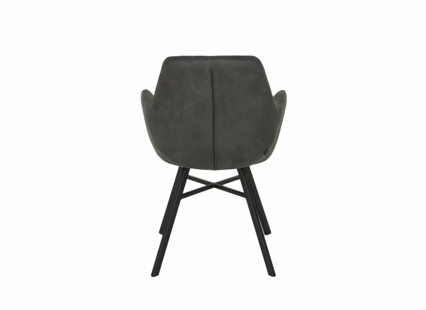 Stoel Nelson 58x63x85cm - microvezel - antraciet
