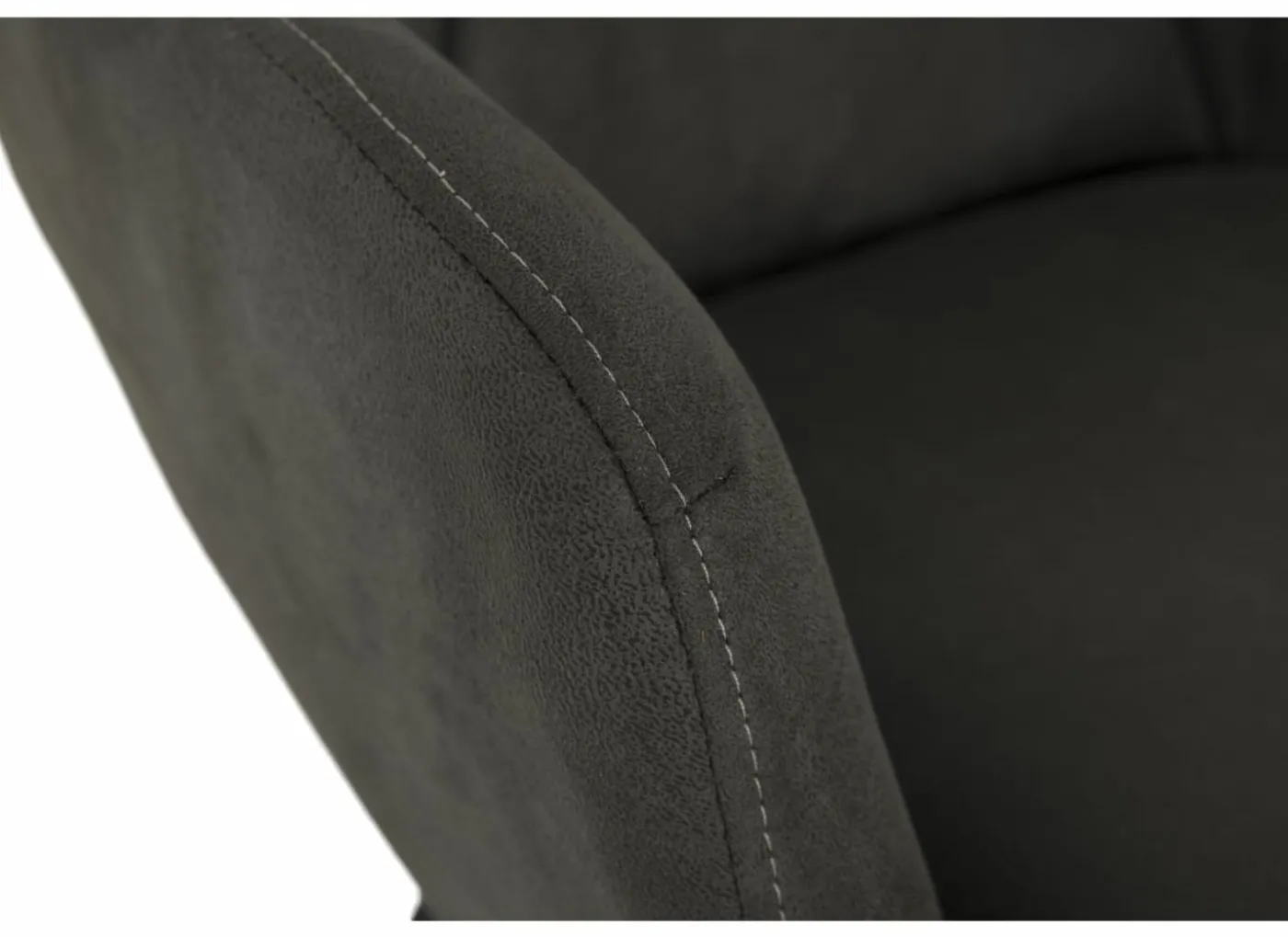Stoel Nelson 58x63x85cm - microvezel - antraciet