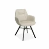 Stoel Nelson 58x63x85cm - stof - toffee