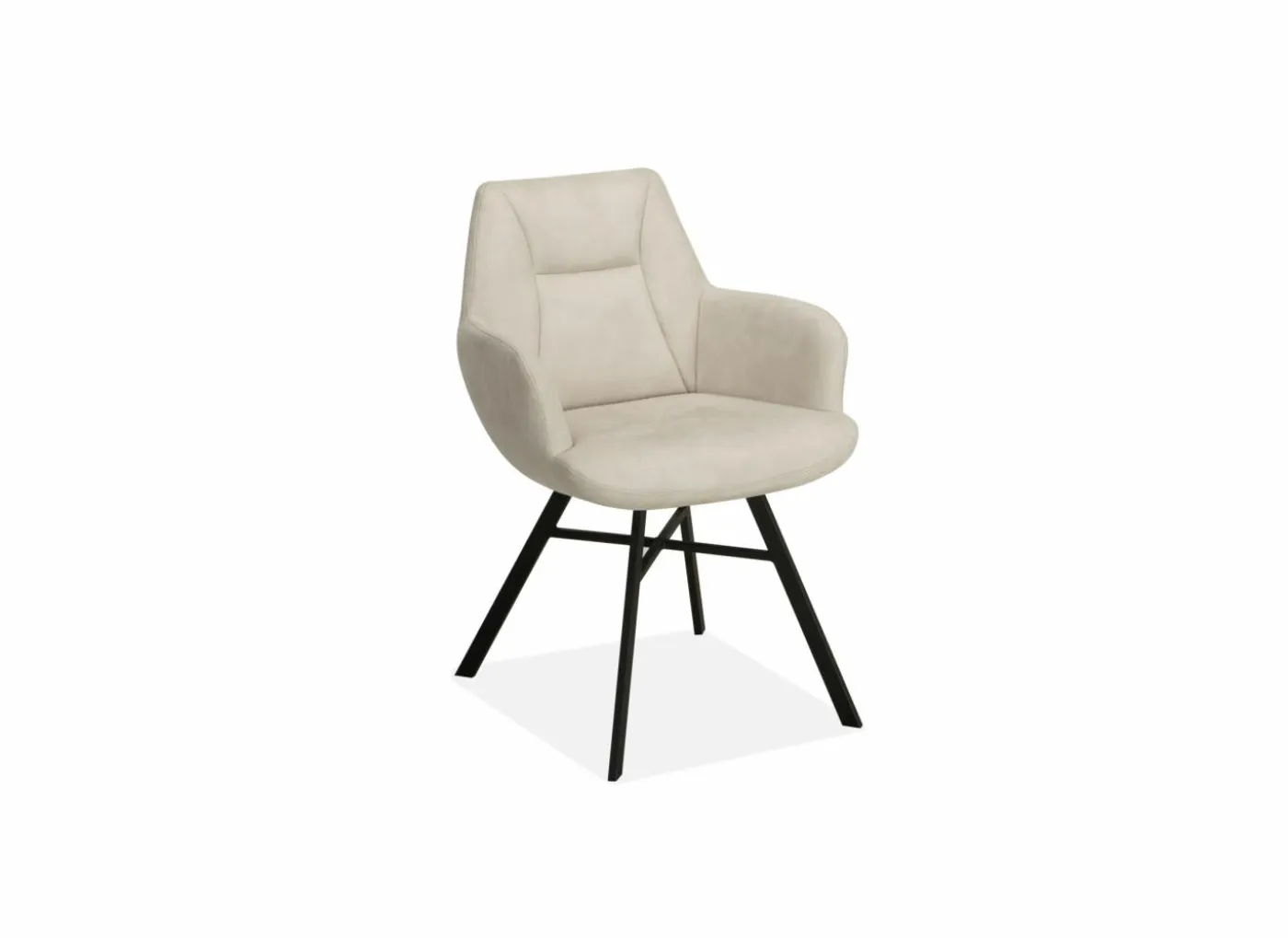 Stoel Nelson 58x63x85cm - stof - toffee
