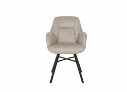 Stoel Nelson 58x63x85cm - stof - toffee
