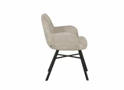 Stoel Nelson 58x63x85cm - stof - toffee