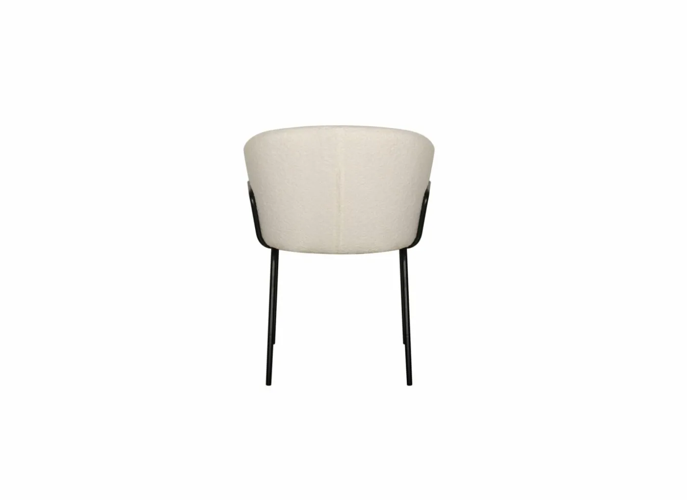 Stoel Nimbus 59x61x77cm - bouclé - wit