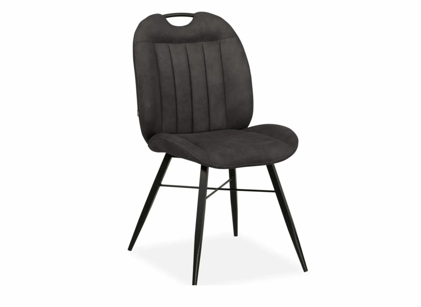 Stoel Nowie Zorro 52,5x62x92cm - stof - antraciet