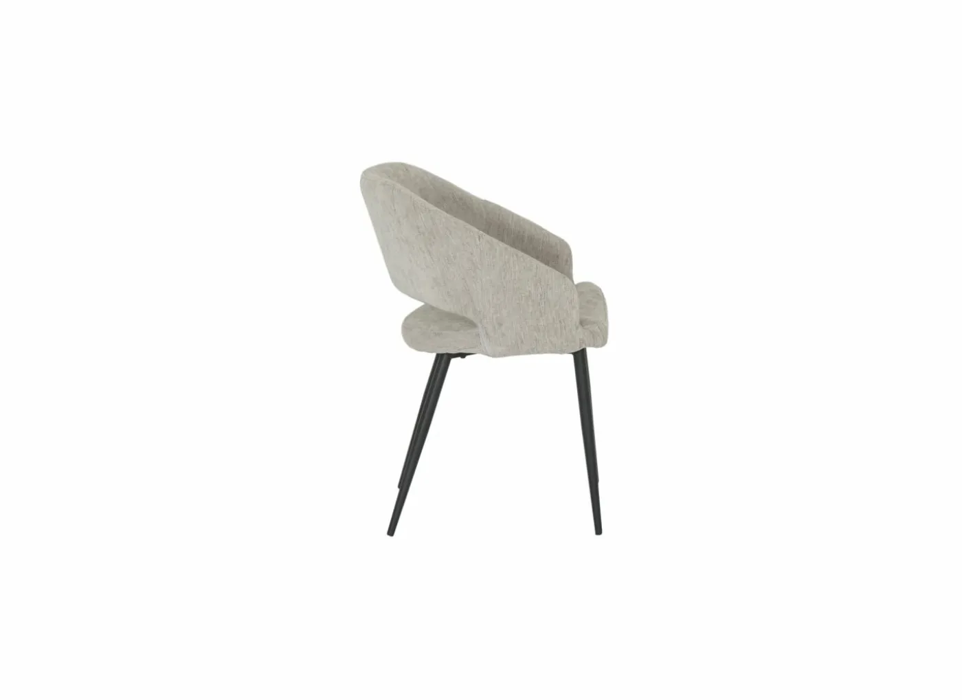 Stoel Odin 54,5x55x82,5cm - linnen - greige