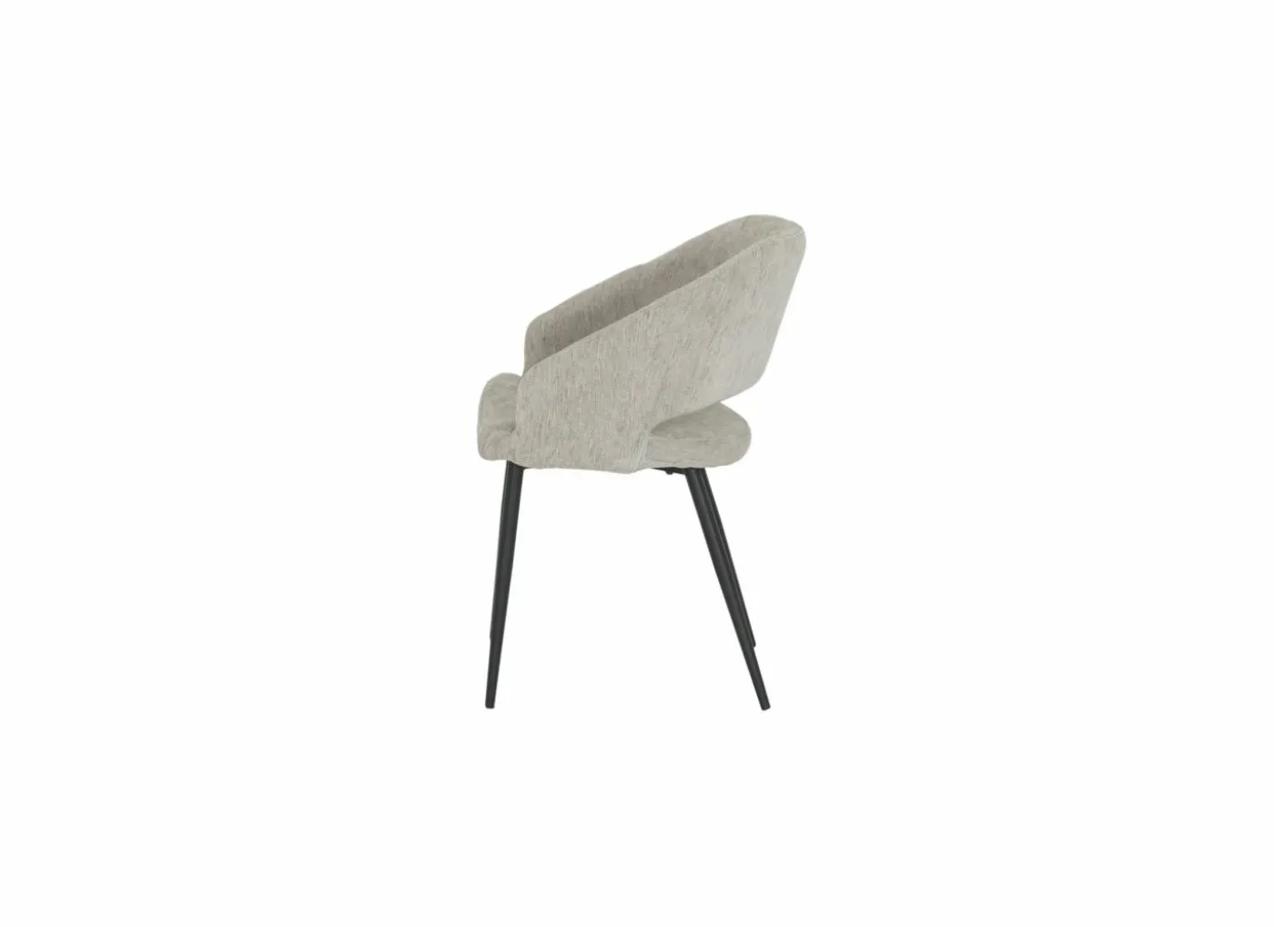 Stoel Odin 54,5x55x82,5cm - linnen - greige