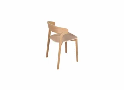 Stoel Ono 53,5x49,2x77cm - eik massief & fineer - witte eik