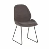 Stoel Patti 49x53x87cm - stof - antraciet