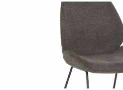 Stoel Patti 49x53x87cm - stof - antraciet