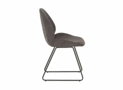 Stoel Patti 49x53x87cm - stof - antraciet