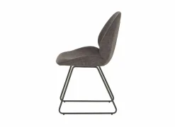 Stoel Patti 49x53x87cm - stof - antraciet