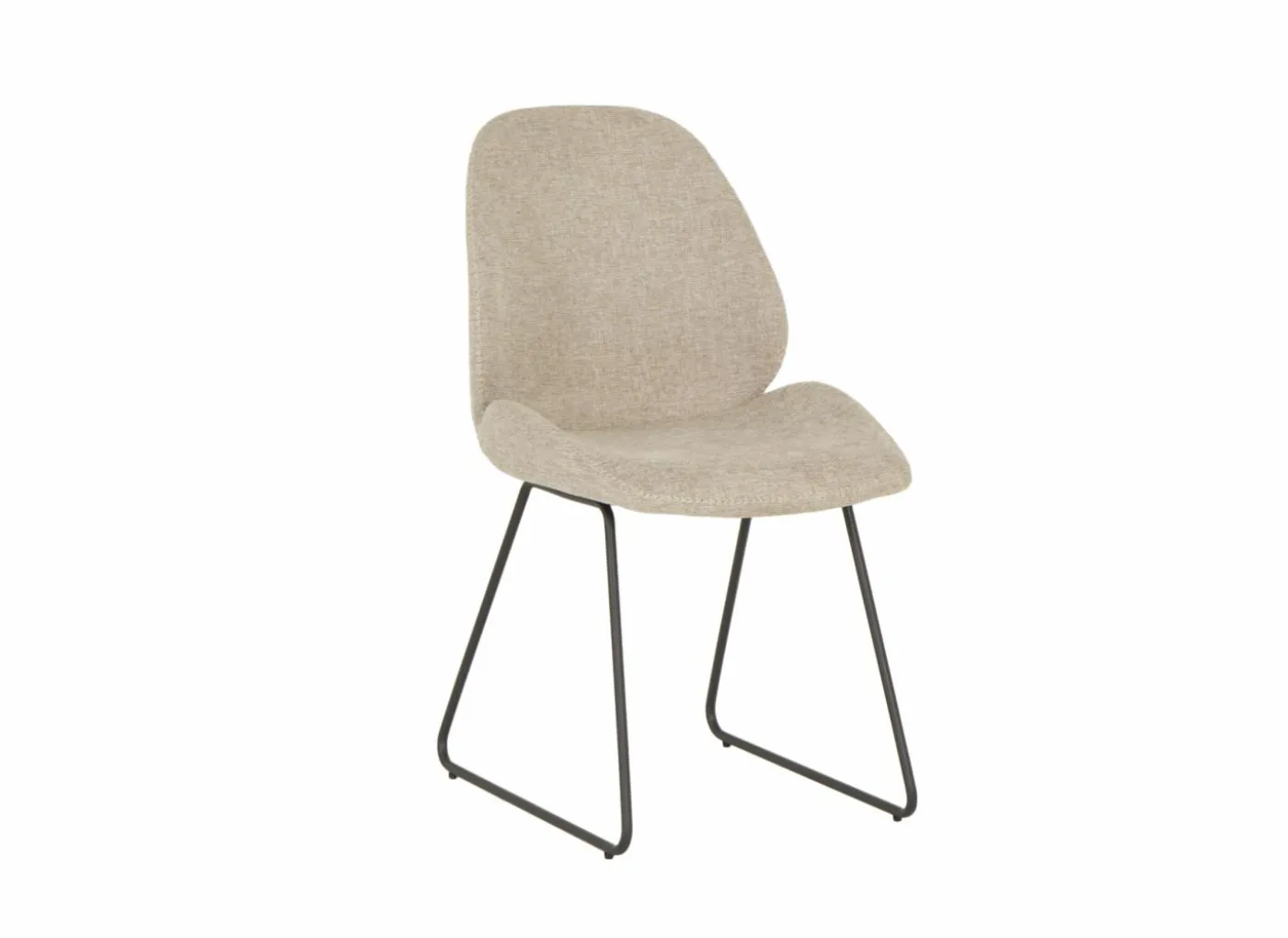 Stoel Patti 49x53x87cm - stof - beige