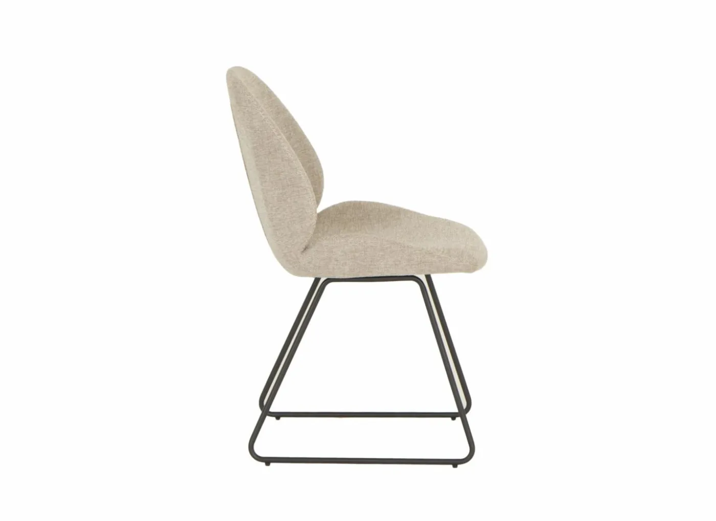 Stoel Patti 49x53x87cm - stof - beige