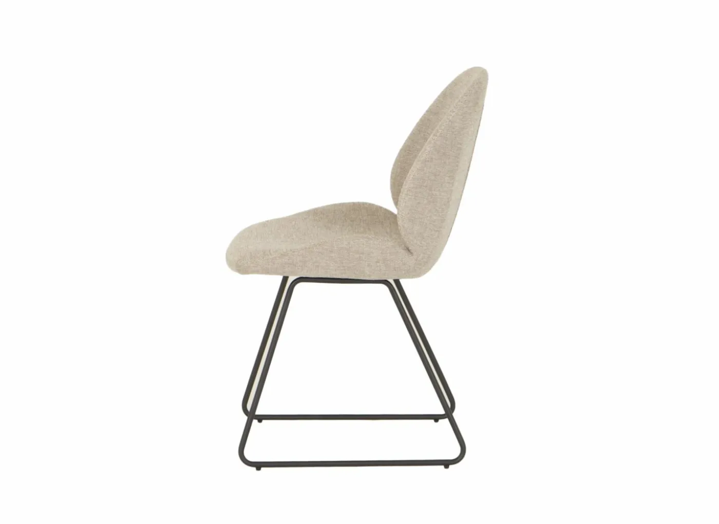 Stoel Patti 49x53x87cm - stof - beige