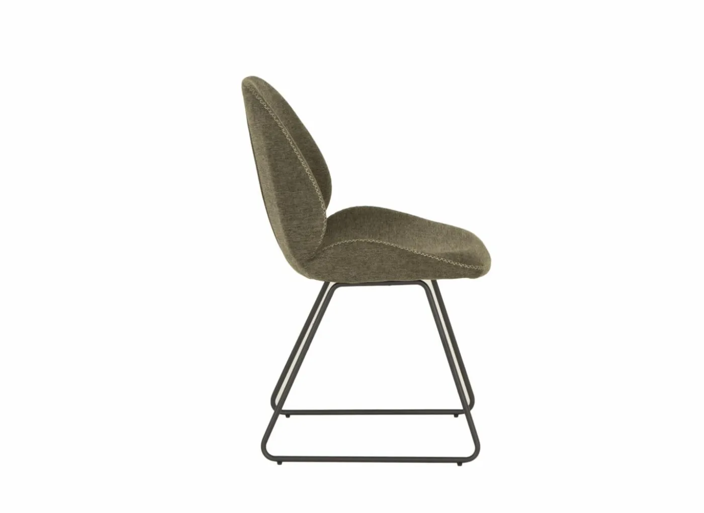 Stoel Patti 49x53x87cm - stof - groen