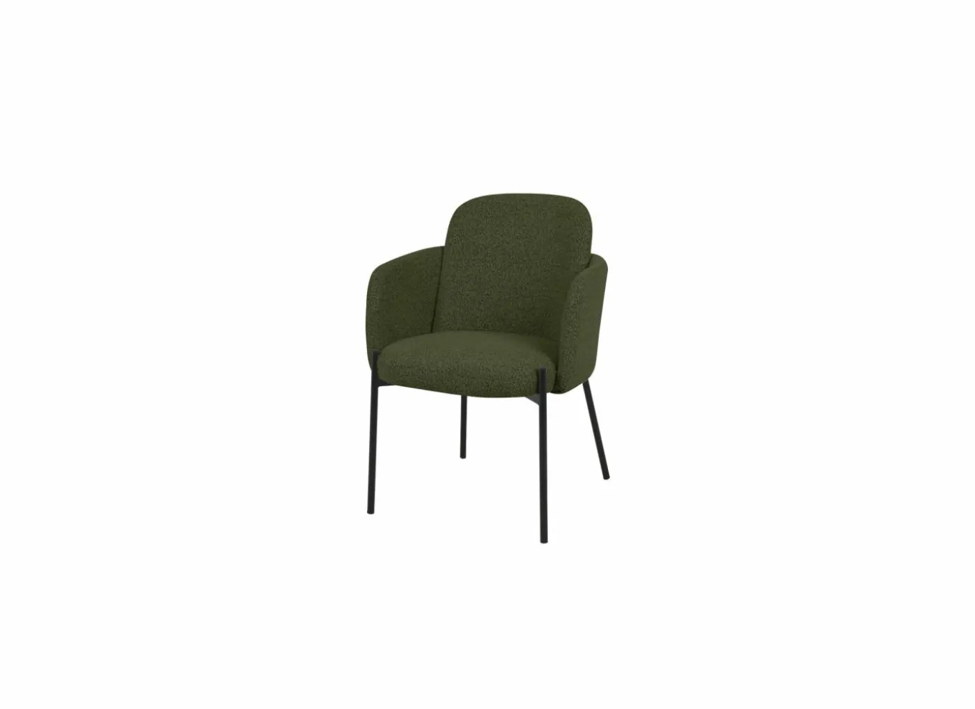Stoel Peak 63x61x84cm - bouclé - groen