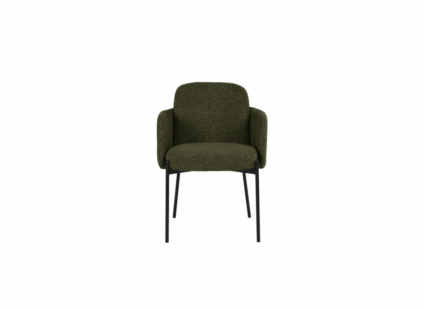 Stoel Peak 63x61x84cm - bouclé - groen