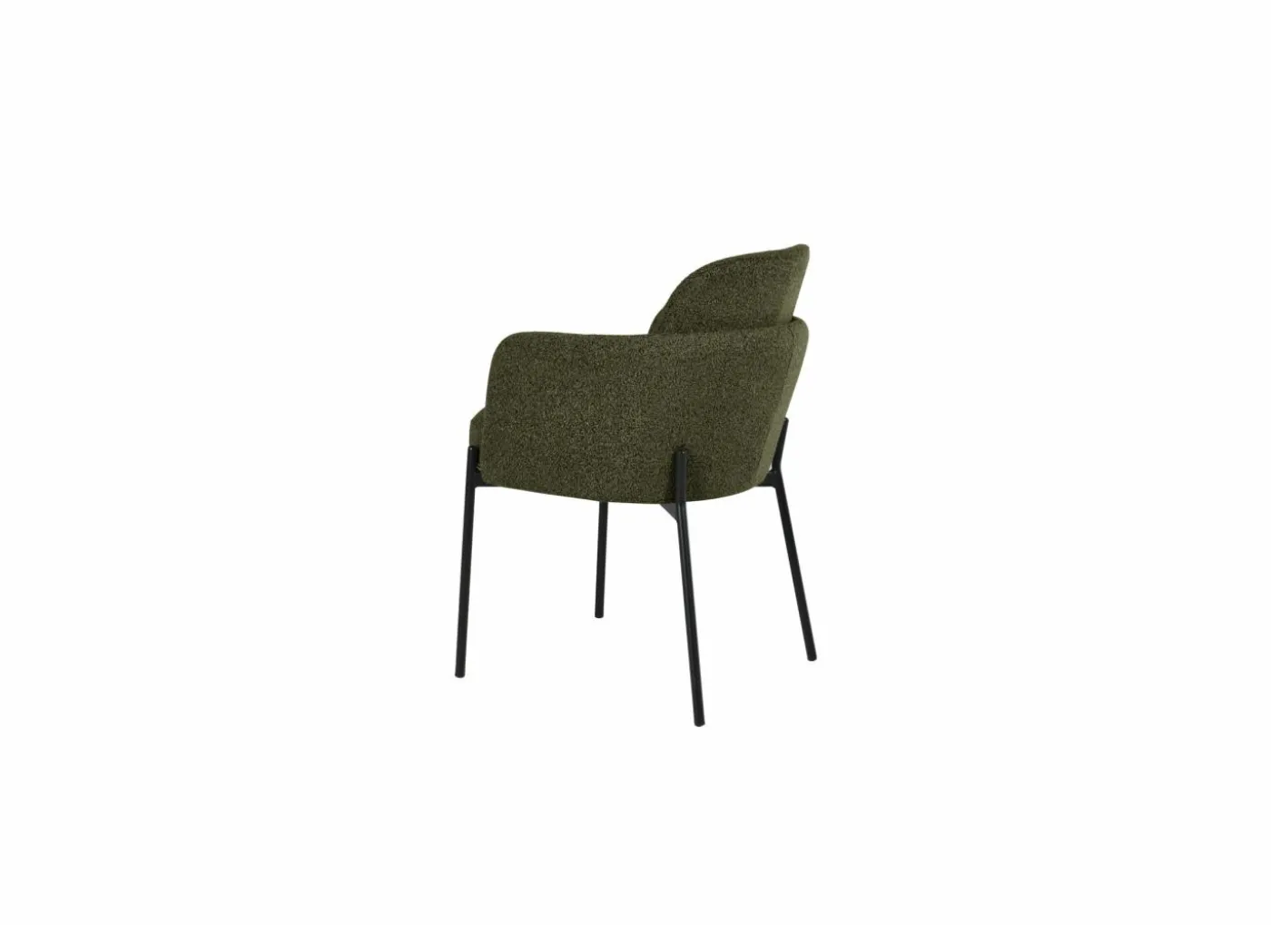 Stoel Peak 63x61x84cm - bouclé - groen