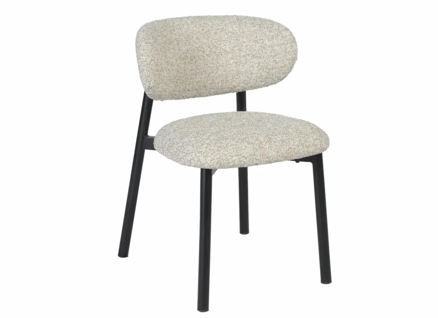 Stoel Pienza 51x51,5x75cm - stof - beige