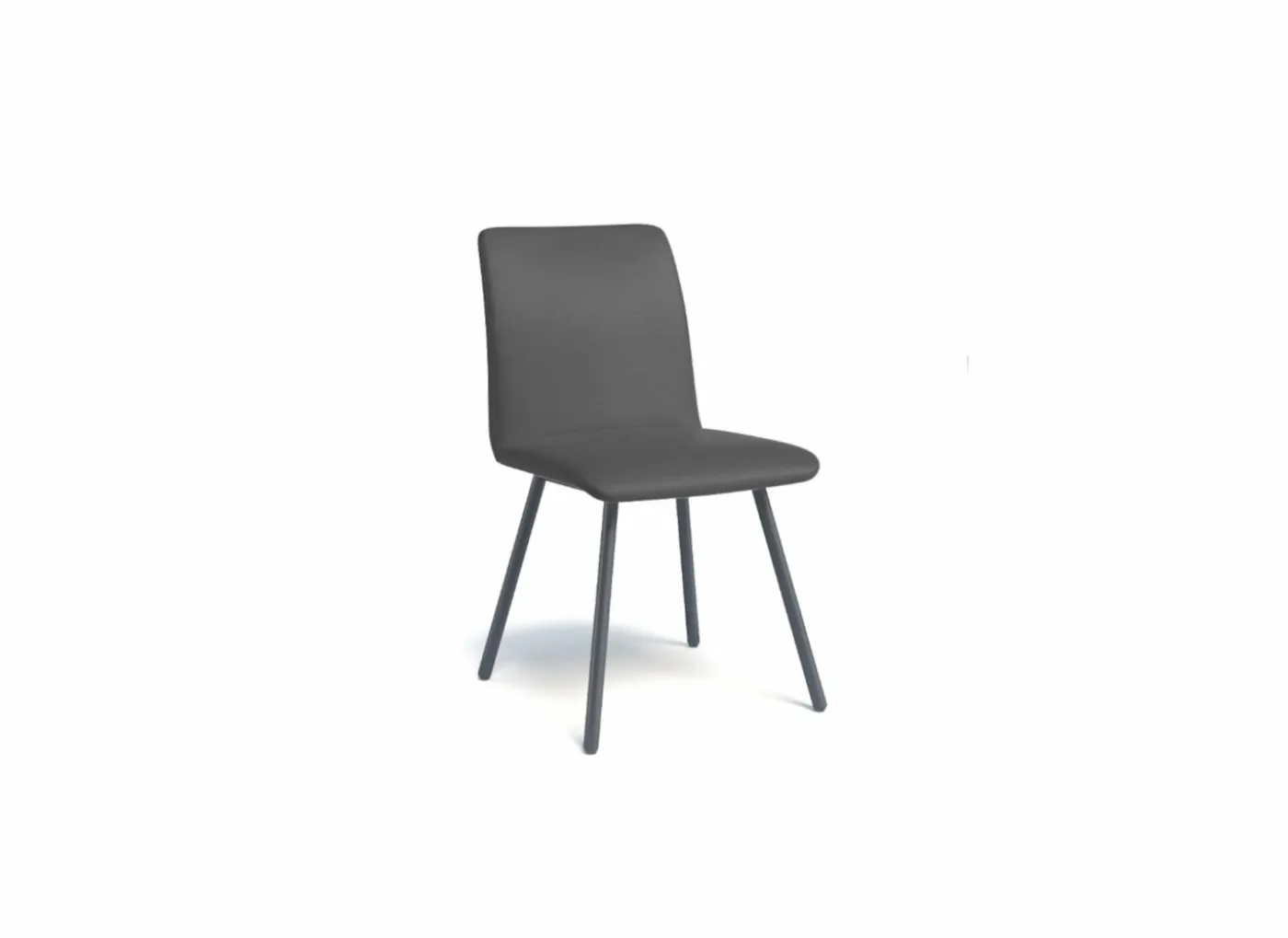 Stoel Pisa 44,5x55,5x82cm - metaal - antraciet