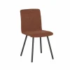 Stoel Pisa 44,5x55,5x82cm - polyestervezel/staal - tabasco